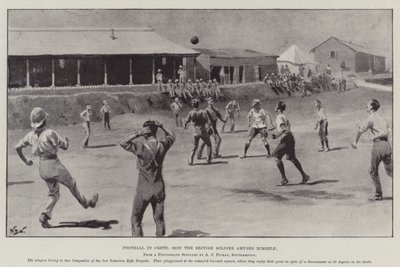 Fútbol en Creta, cómo se divierte el Soldado Británico de William Barnes Wollen